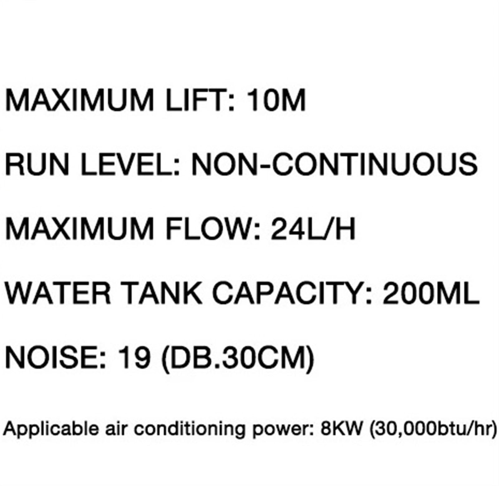 Pompe de Relevage Climatisation, Pompe à condensats silencieuse et automatique Pompe de vidange Pompe de relevage de condensats Climatiseur à raccrochage 1,3P