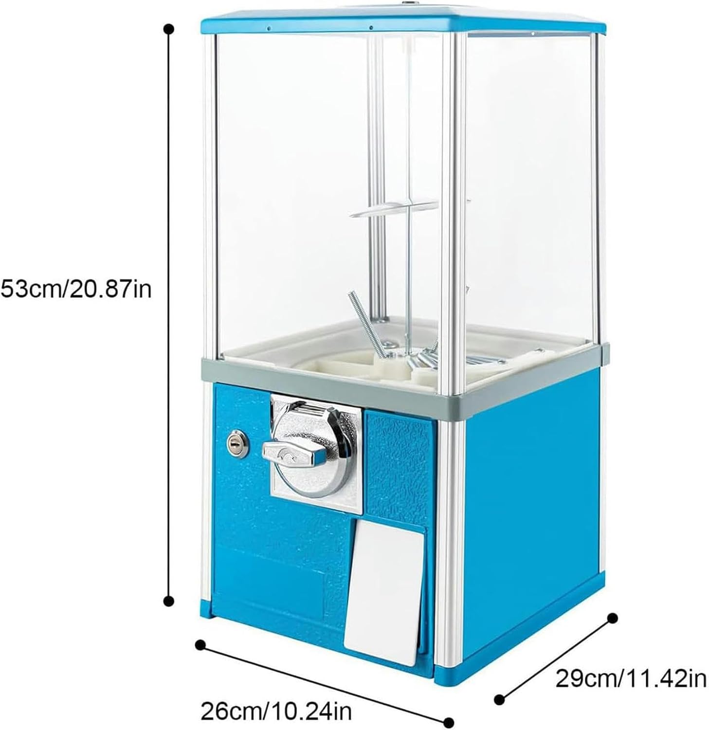 25 Cent Coin Vending Machine,21 Inch Commercial Gumball Machine,Stand Alone Candy Gumball Machine,Prize Machine Candy Machine~/ image 2