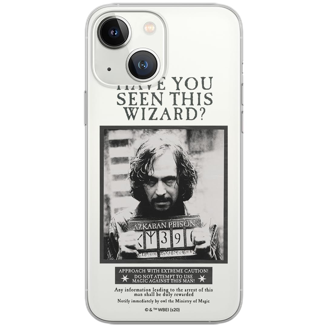 ERT GROUP Mobile Phone Case for iPhone 13, Original and Officially Licensed Harry Potter Pattern, Harry Potter 031, Partly Transparent TPU Case