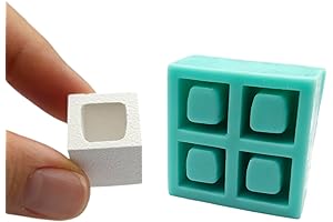 1:12 Miniature Cinder Half Blocks Silicone Mold