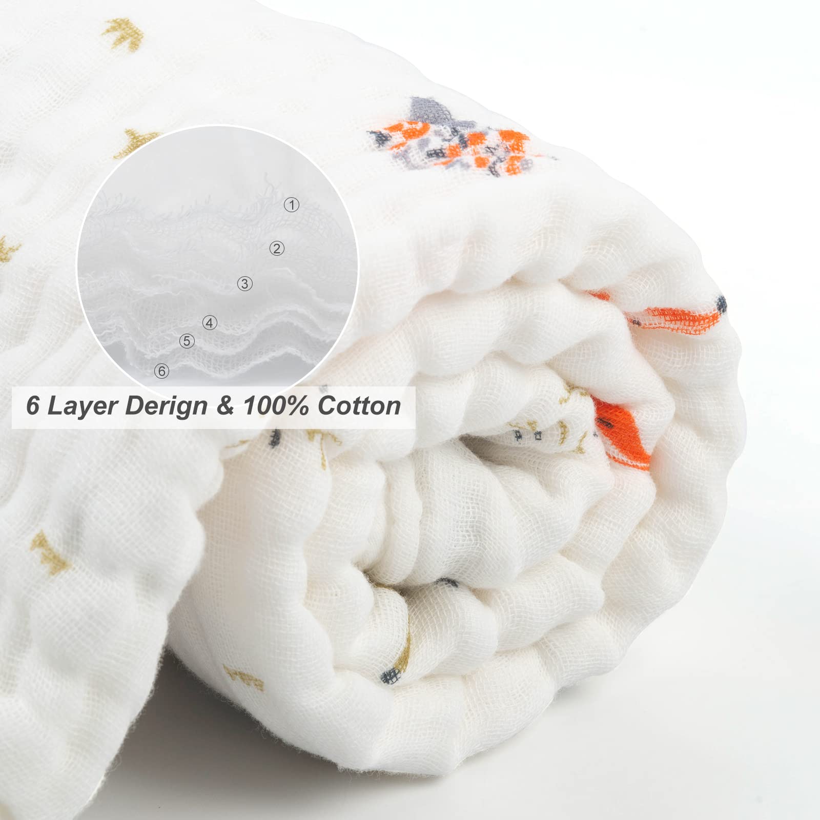 Babygoal Paquete de 2 toallas de baño para bebé, 100% algodón de muselina con capucha para recién nacidos, bebés, absorbentes e hipoalergénicos, regalo para niños y niñas, 35 x 35 pulgadas T0607