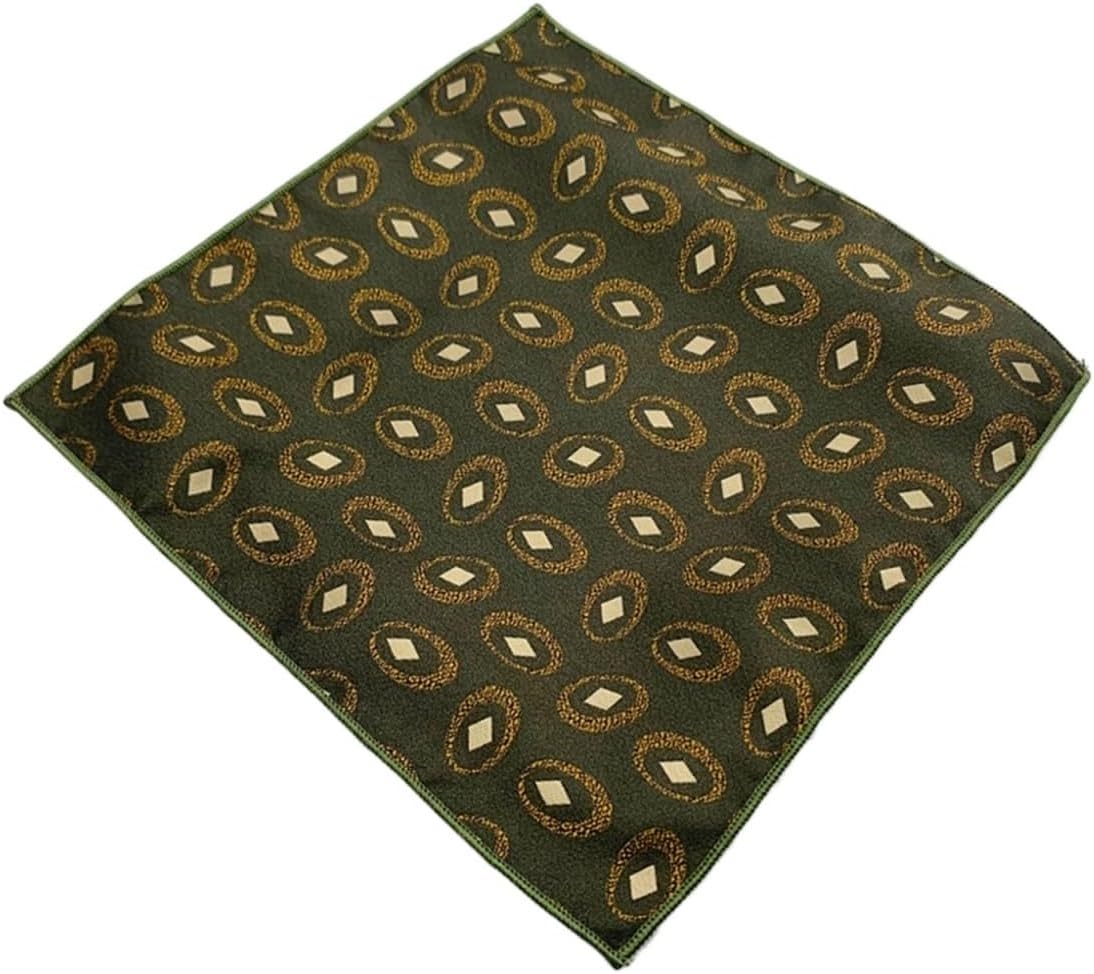 Formal Silk Scarf Handkerchief Decorative Accessories Wedding Dress Pocket Square Suit Men's Pocket Towel(Gray)