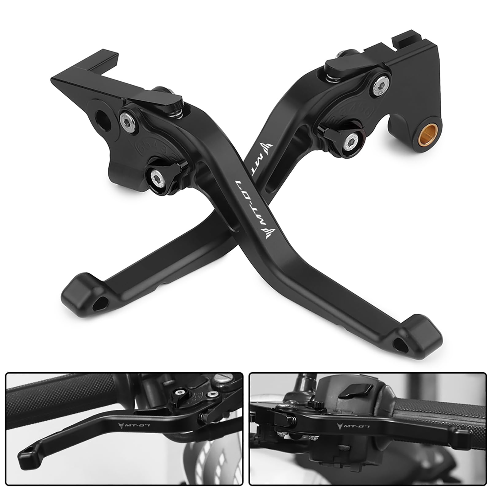 Moto Leve Freno e Frizione Corto in alluminio Regolabile per Ya&ma&ha MT-07 MT07 MT 07 2025 2026 Modificata