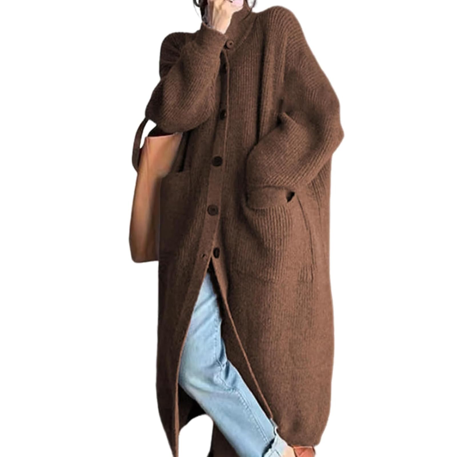 ブルネロクチネリ　カシミヤ100％　ロングカーディガン　リブ　ニット　ベルト　茶 ブルネロクチネリ カシミヤ100％ ロングカーディガン リブ ニット