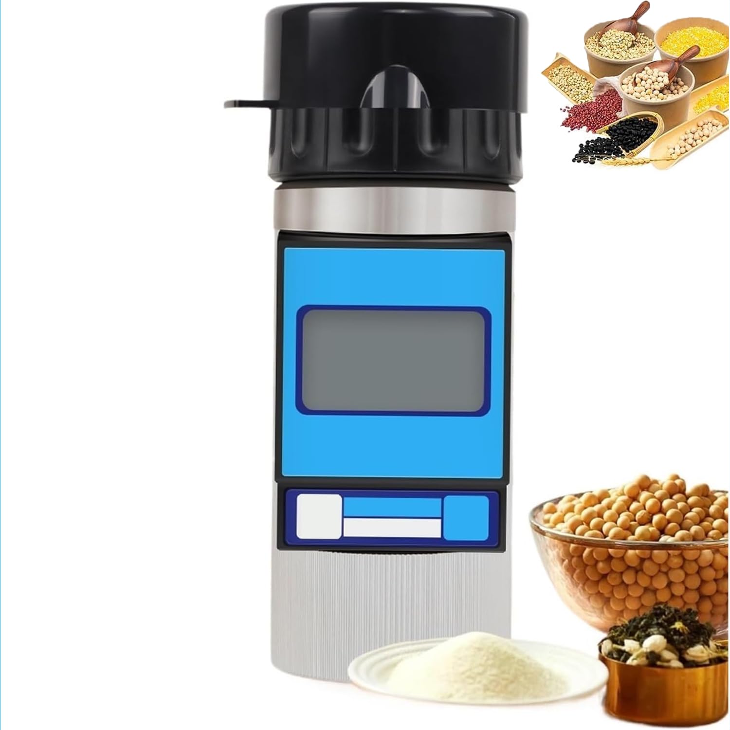 Grain Moisture Content Tester, Digital Grain Moisture Meters Humidity Tester with Backlit Display Screen &amp; 8 Languages 43 Measurement Varieties and Automatic Temperature Compensation for Grains