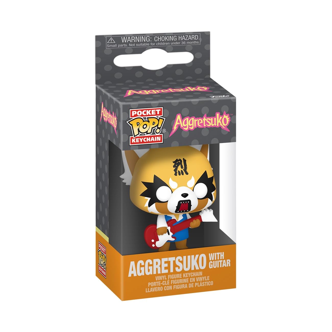 Funko Pop! Keychain: Aggretsuko, with Guitar, Novelty Keyring, Collectable Vinyl Mini Figure, Stocking Filler, Gift Idea - Image 2