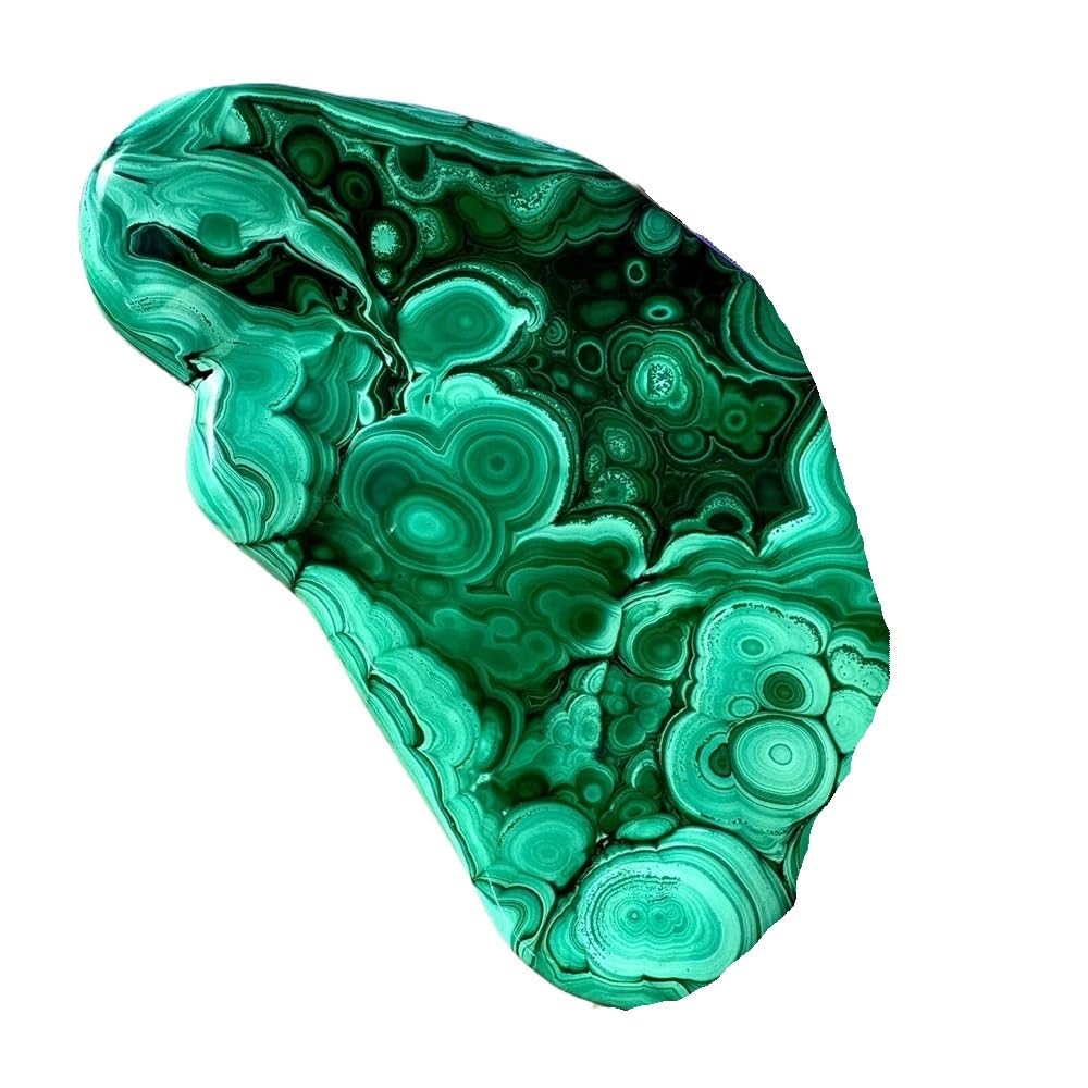 YLQUXEUV 1pc 310-400g Malachite polished stone crystal gemstone spiritual
