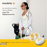 Medela tire-lait électrique double Swing Maxi Hands-Free, design léger et compact, compatible avec l'application Medela Family - 2