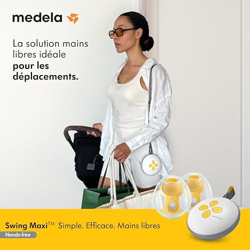 Medela tire-lait électrique double Swing Maxi Hands-Free, design léger et compact, compatible avec l'application Medela Family - 2