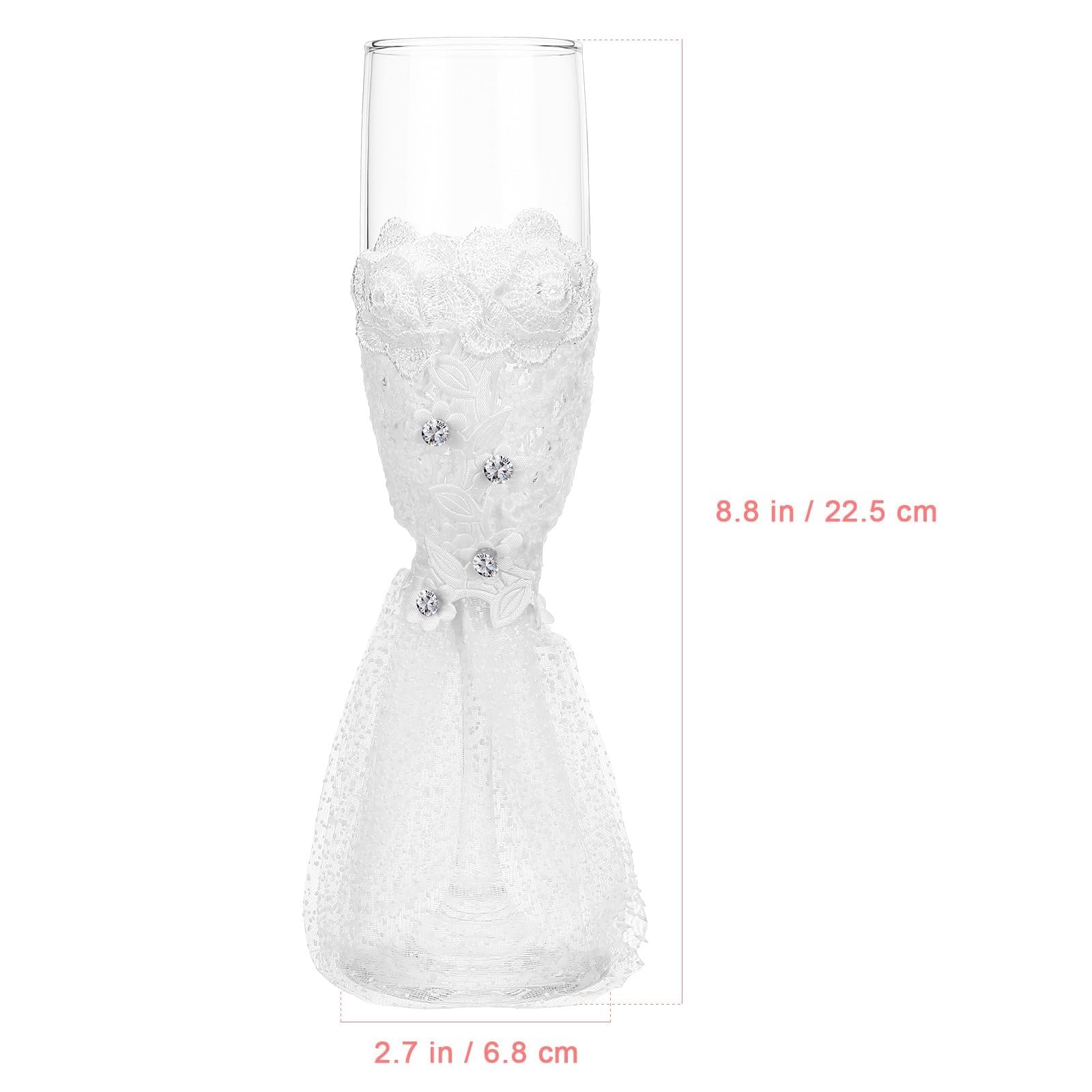 Juego de copas de vino de boda for novios, copas de tostado vintage en blanco y negro for celebración de compromiso Vaso para bebidas