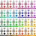 24 Color Food Coloring - Concentrated Liquid Cake Food Coloring Set for Baking, Decorating, Icing and Cooking - Rainbow Food Colors Dye for DIY Handmade Crafts Making - .25 fl. Oz. Bottles