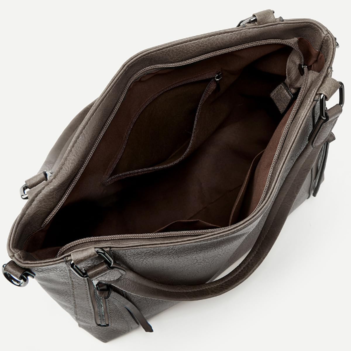 Monederos y bolsos para mujer, bolso de mano de piel sintética, bolso de hombro con asa superior, juego de 2 piezas