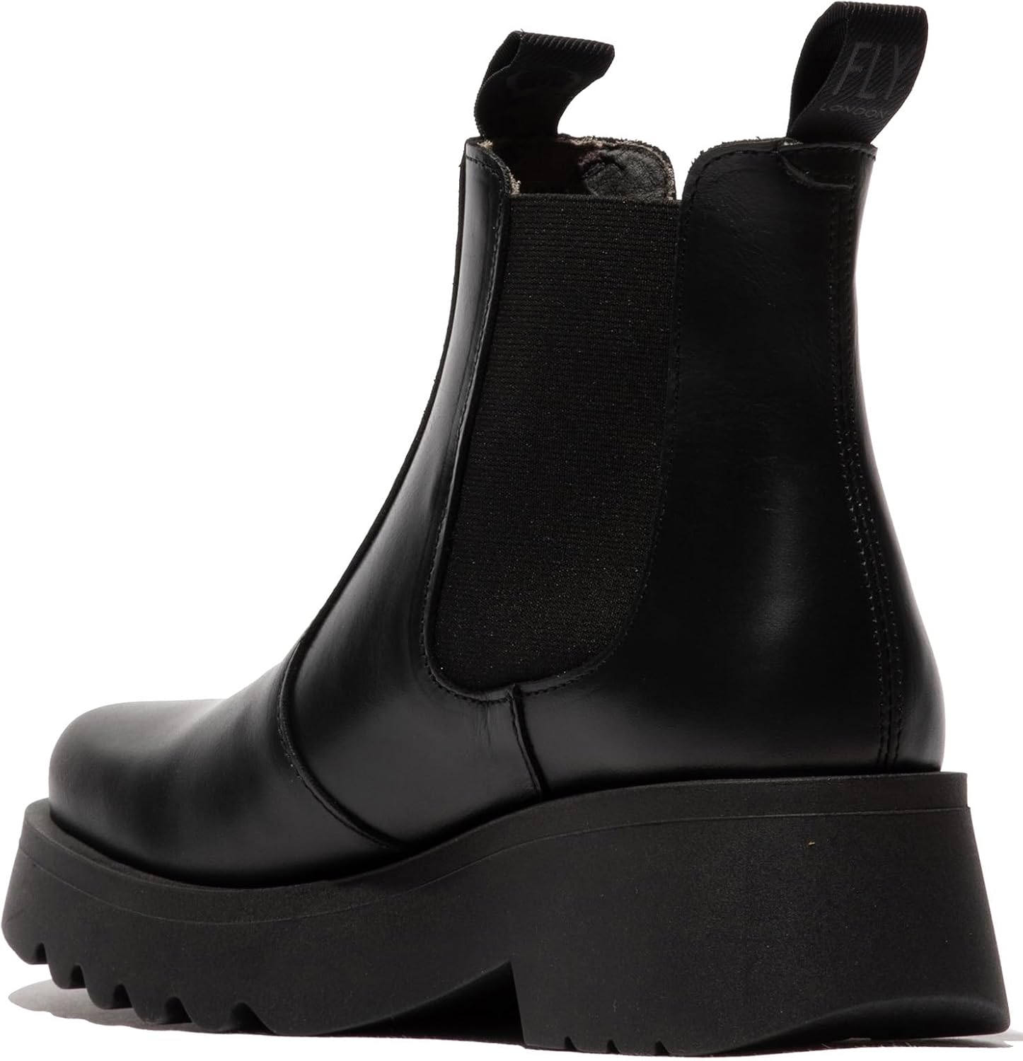 Fly Womens MEDI789 Wedged Chelsea Ankle Leather Platform Boots