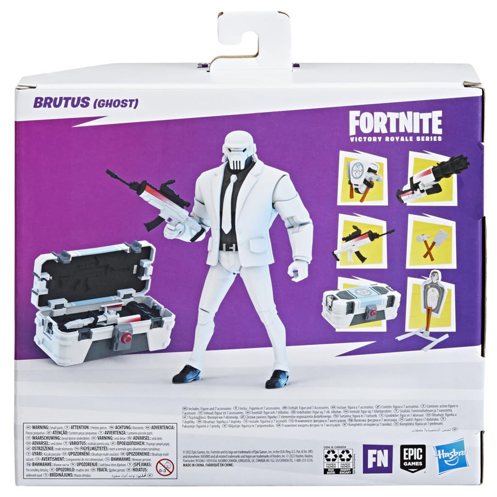 Fortnite Victory Royale Series Brutus (Ghost) Deluxe Pack - Personaggio d'azione da collezione con accessori, a partire da 8 anni da 6"