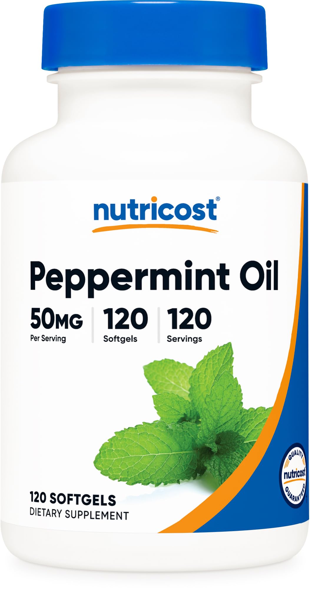 Nutricost Peppermint Oil Softgels (50 MG) 120 Softgels, Gluten Free