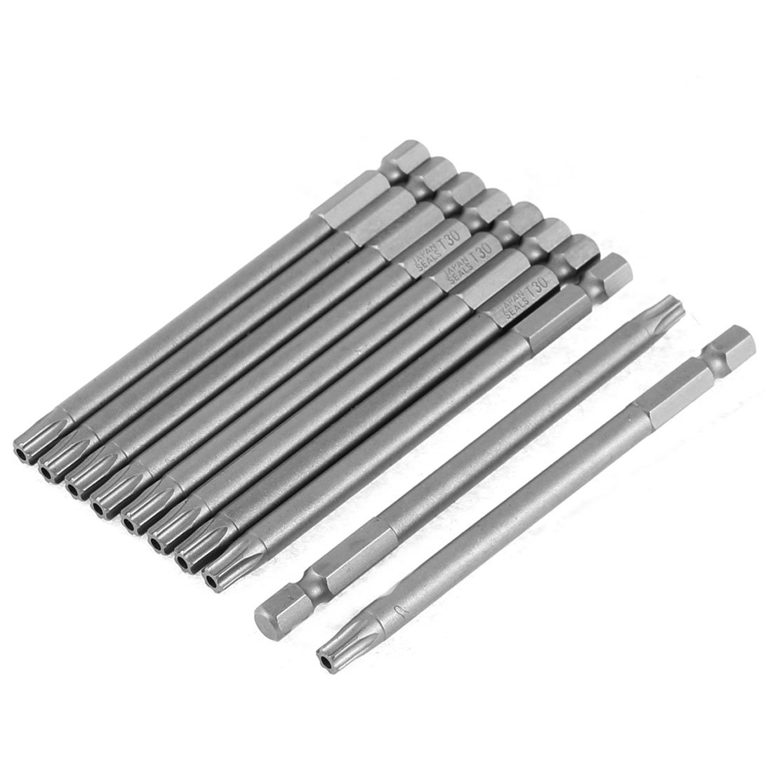 Aexit 10pcs (Home hardware) 1/4in Hex drill hole T30 Tip Magnetic Torx Security (37ry722qf537) Screwdriver Bits