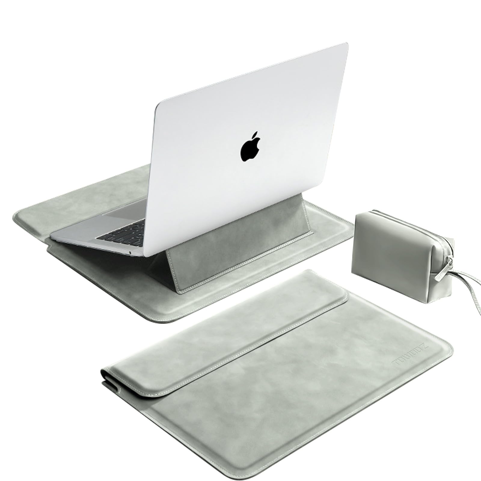 MACケース PU Leather Laptop Back Case Cover For Macbook M4 Air 13 Pro