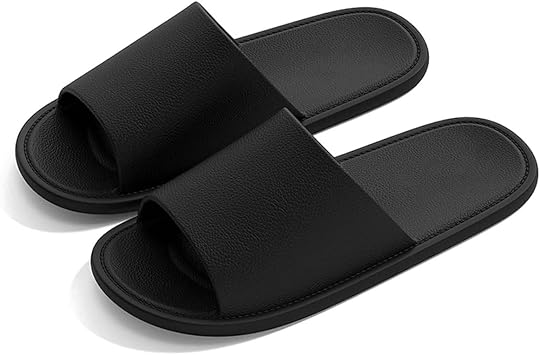 Shower Shoes, Women & Mens Shower Slippers, Slides Sandals Pool Slides House Slippers Non-Slip Indoor Bathroom ShoesBlack,Us 9-10