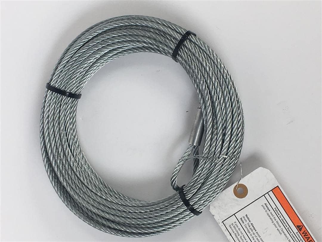 WARN 100972 Service Part - Wire Winch Rope Replacement Kit, Fits: VRX and AXON Winches - 7/32" x 50'