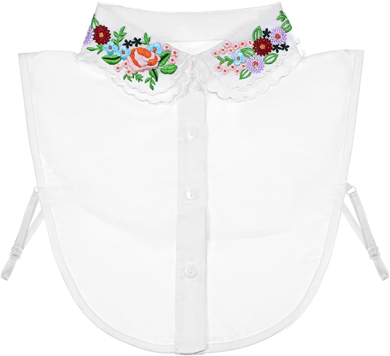 Cuello falso, desmontable Cuello falso para vestidos Blusa Suéter Media camisa Blusa Dickey Cuellos Blusas Media camisa Falsa Falsa Cuello para Mujeres Niñas