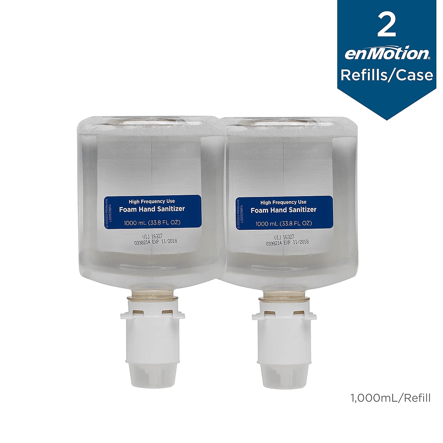 Georgia Pacific 42336 Pacific Blue Ultra Soap/Sanitizer Dispenser Refill, Unscented, 1000mL, 2/CT