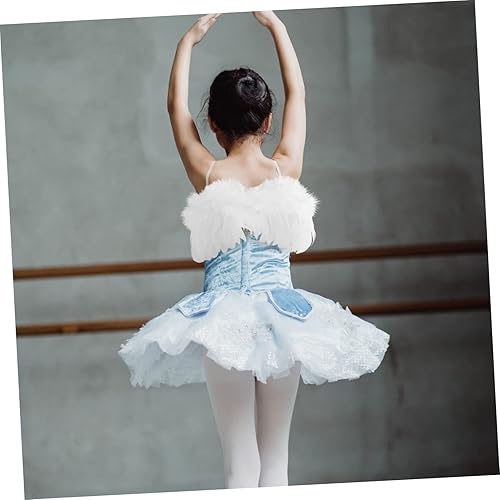 Miniatura 9 de Abaodam 5 Sets Angel Wings Hair Band Princess Wings Kids White Wing White Plume Wings Fairy White Wings Kids Scrunchies Cosplay Costume Wing