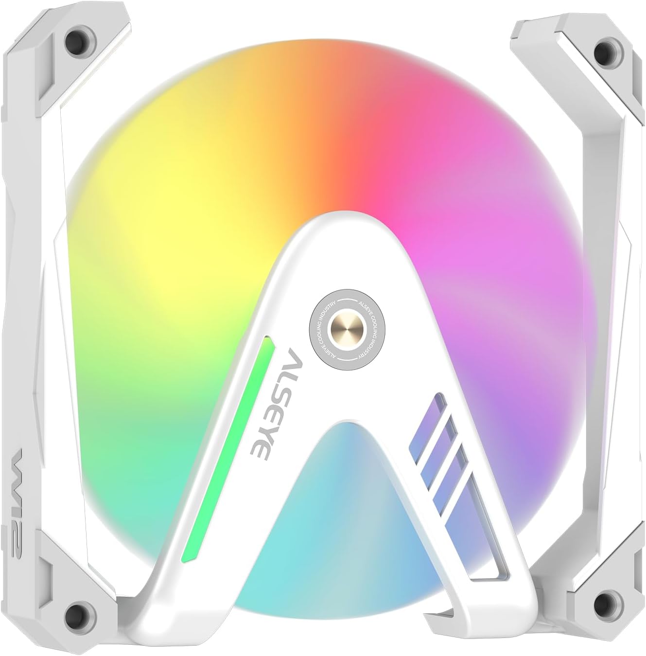 ALSEYE W12 Pro 120mm ARGB PWM Desktop Case Fan, Aluminum Frame, FDB Bearing, Aura Sync RGB Compatible