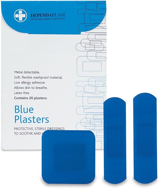 Dependaplast REL540 Food Area Plaster, Blue (Pack of 20)