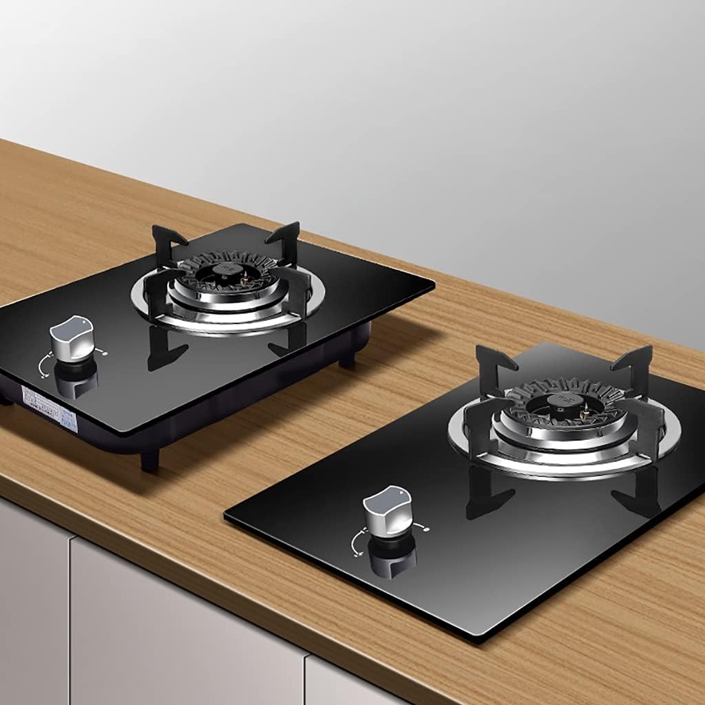 Burners Gas Hob 4.2KW Built-in Gas Hob，Black Tempered Glass Gas Cooktop,With FFD,NG/LPG Convertible(Lpg)