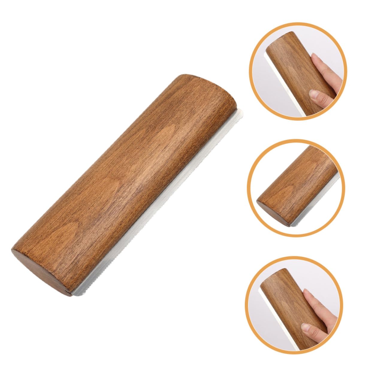 Cepillo Raspador para Limpieza de Caballos Diseño Ergonómico, Madera y Metal, Herramienta Fácil de Usar para Quitar Pelo Suelto y Sudor