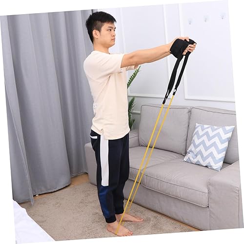 Miniatura 2 de CLISPEED 2 juegos de bandas de resistencia con asas, tubo de ejercicio, banda de resistencia a la natación, correa de resistencia a la natación,