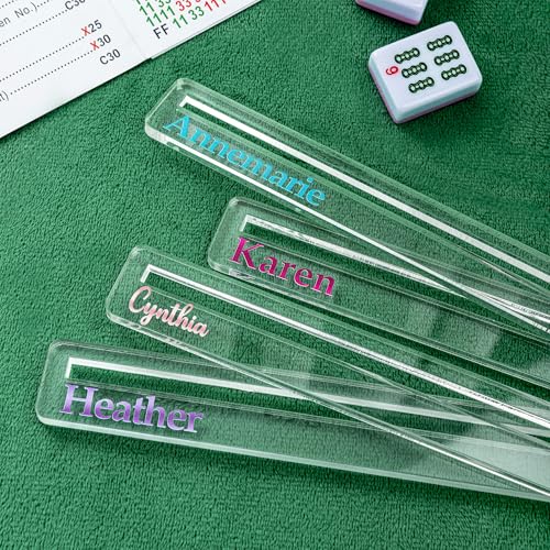 Mahjong Line Reader Acrílico Personalizado Clear
