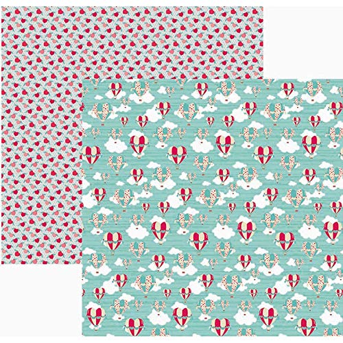 Folha Scrapbook Mini Básico Momentos de Amor Balões Ref.21168-SMB047 Toke e Crie