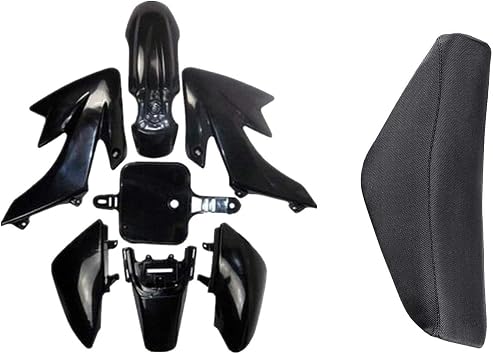Plastic Body Fairing Kit and Tall Seat For CRF XR CRF50 XR50 50s 50cc 70cc 110cc 125cc Dirt Pit Bike Black