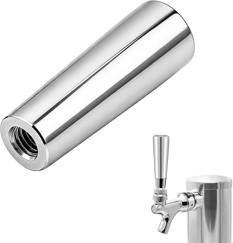 3/8" Thread 304 Stainless Steel Beer Tap Handle, Universal Solid Metal