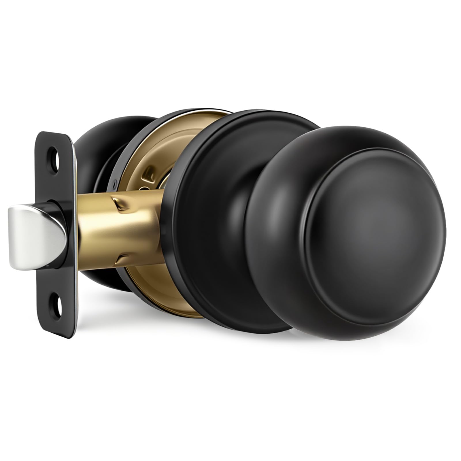 Black Door Knobs, 10 Pack Privacy Door Knobs Interior — Amazon image 25