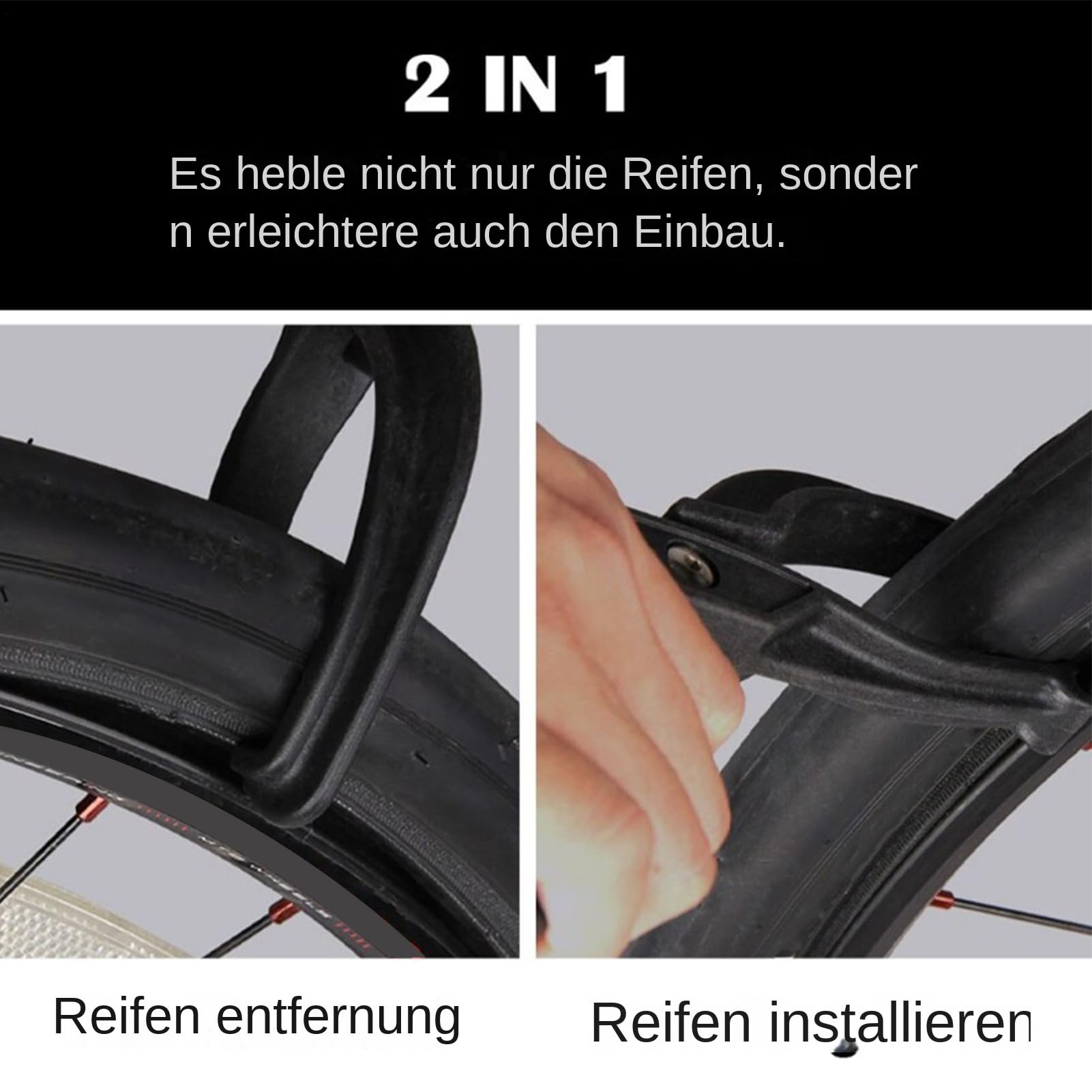Démonte-pneu Vélo Ergonomique – Nylon PP, Antidérapant, Pour Pneus étroits