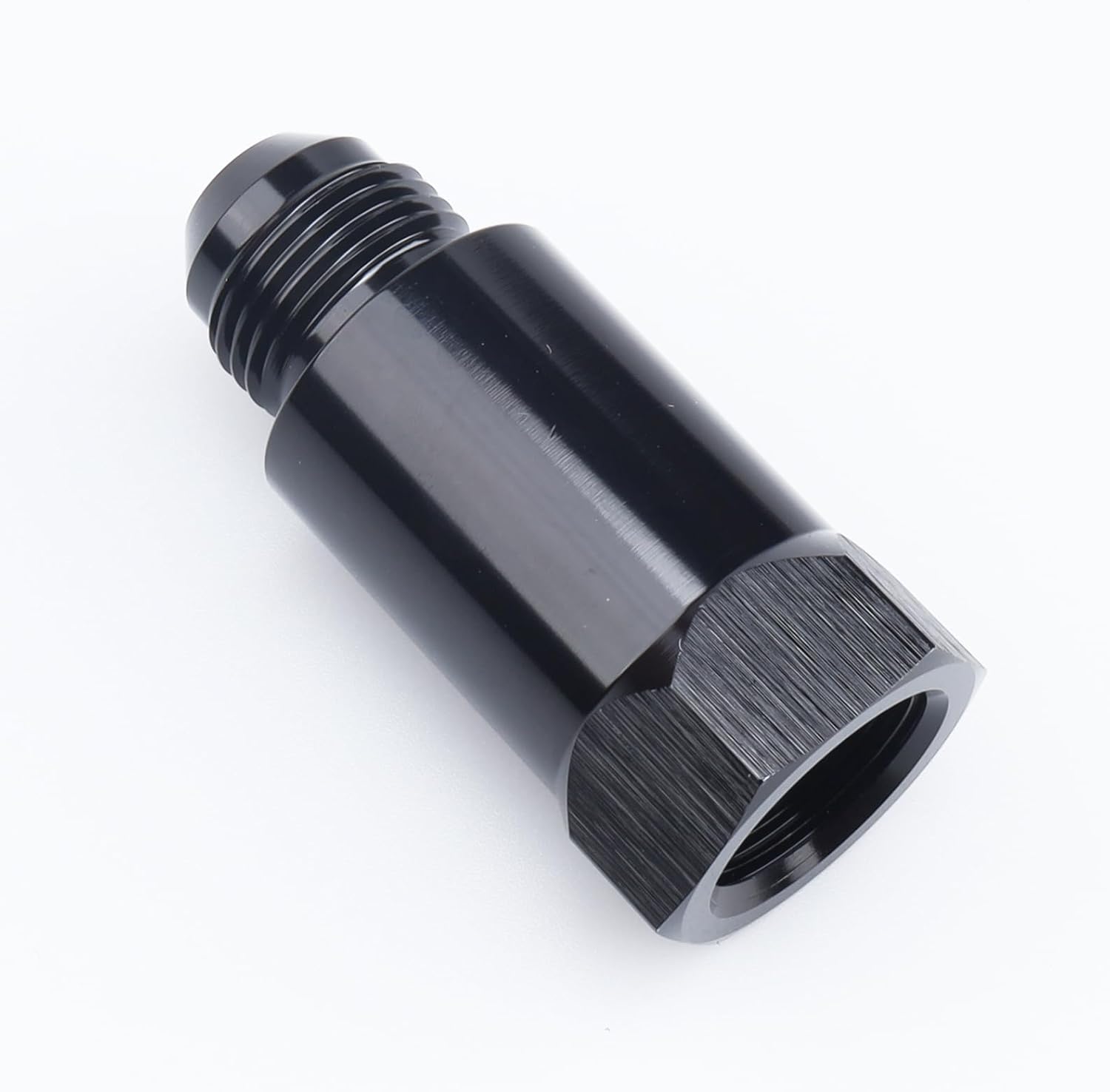 AC PERFORMANCE -8 AN Female to Male Inline Roll Over Breather Vent Valve Fitting Aluminum Black