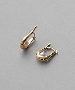 pt_shop ete パールドロップピアス ゴールド Amazon | (エテ) ete パール ドロップピアス 872069-872070 FREE