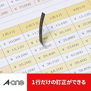 Amazon.co.jp: エーワン ラベルシール 透かしても読めない修正
