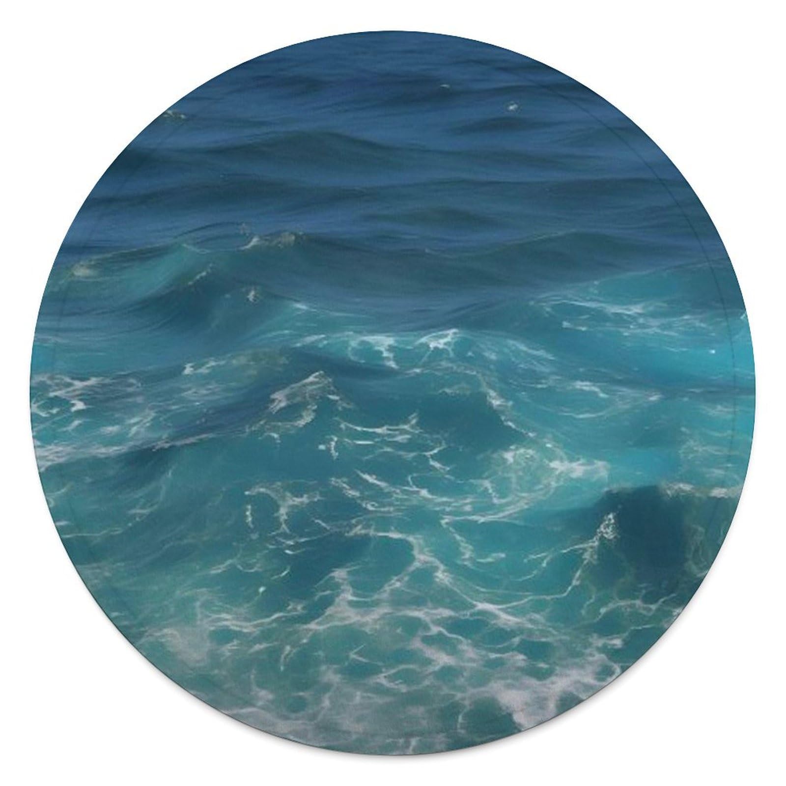 Couverture de plage ronde pour pique-nique en famille et voyage