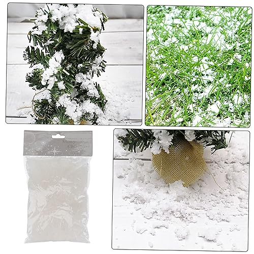 Wakauto 2 Pacotes de Natal Neve Artificial Em Pó Falsos Flocos de Neve Simulação Floco de Neve árvor