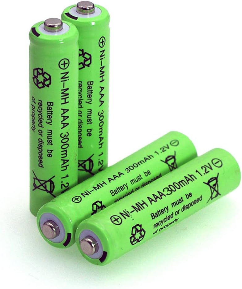 12 Pack 1.2v AAA 300mAh Ni-MH Rechargable Batteries for Solar Lights