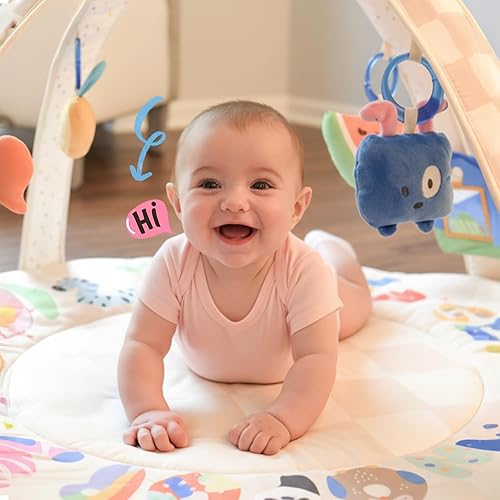 Miniatura 5 de Tiny Marvels ABC123 - Tapete suave y acolchado lavable con 5 juguetes sensoriales extraíbles y luz