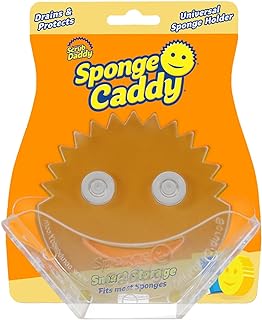 Sponge Caddy Holder With Suction Cups And Smart Storage