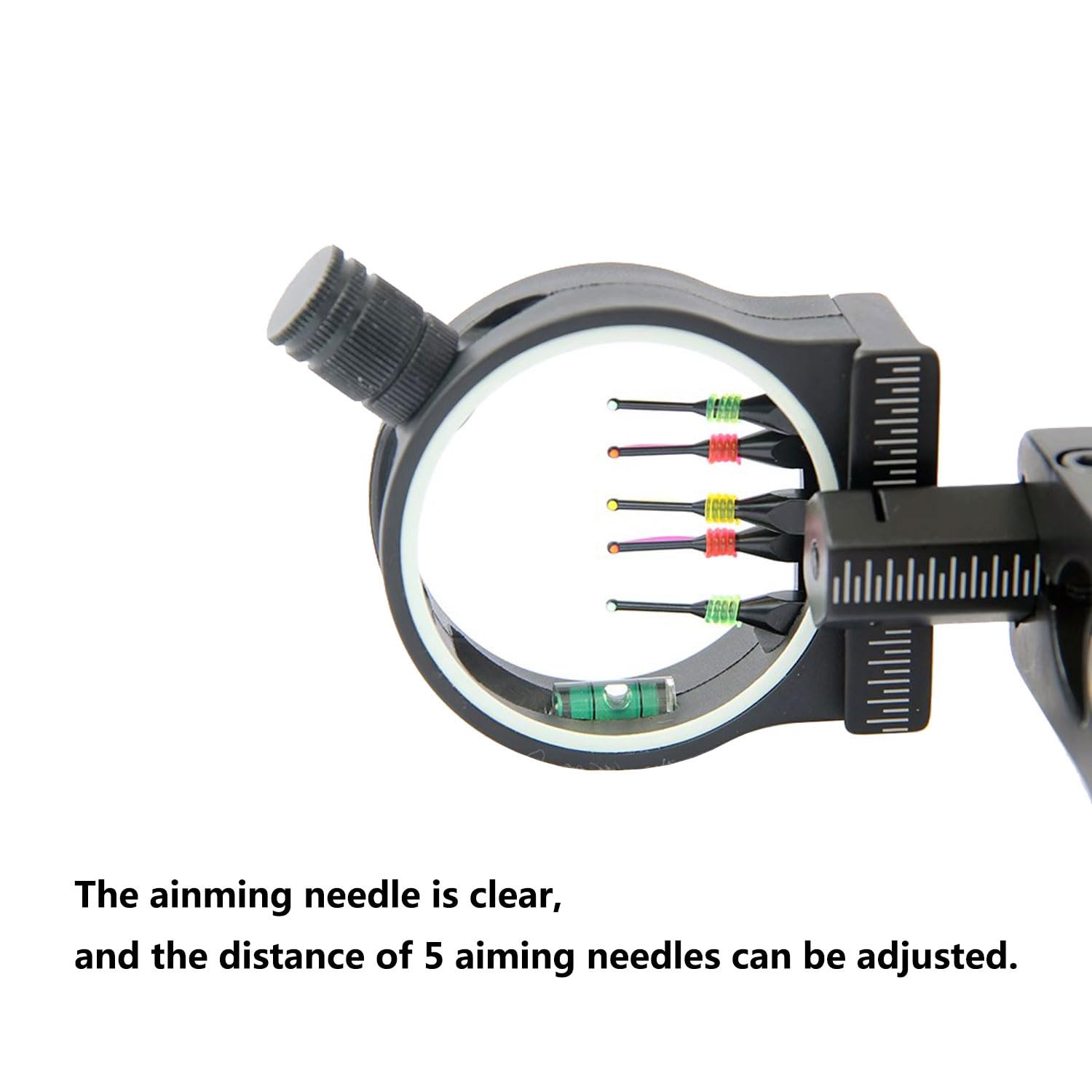 Axcel AccuStat II Scope - Micro Adjust 3 Pins - .010 Fiber - Black Scope