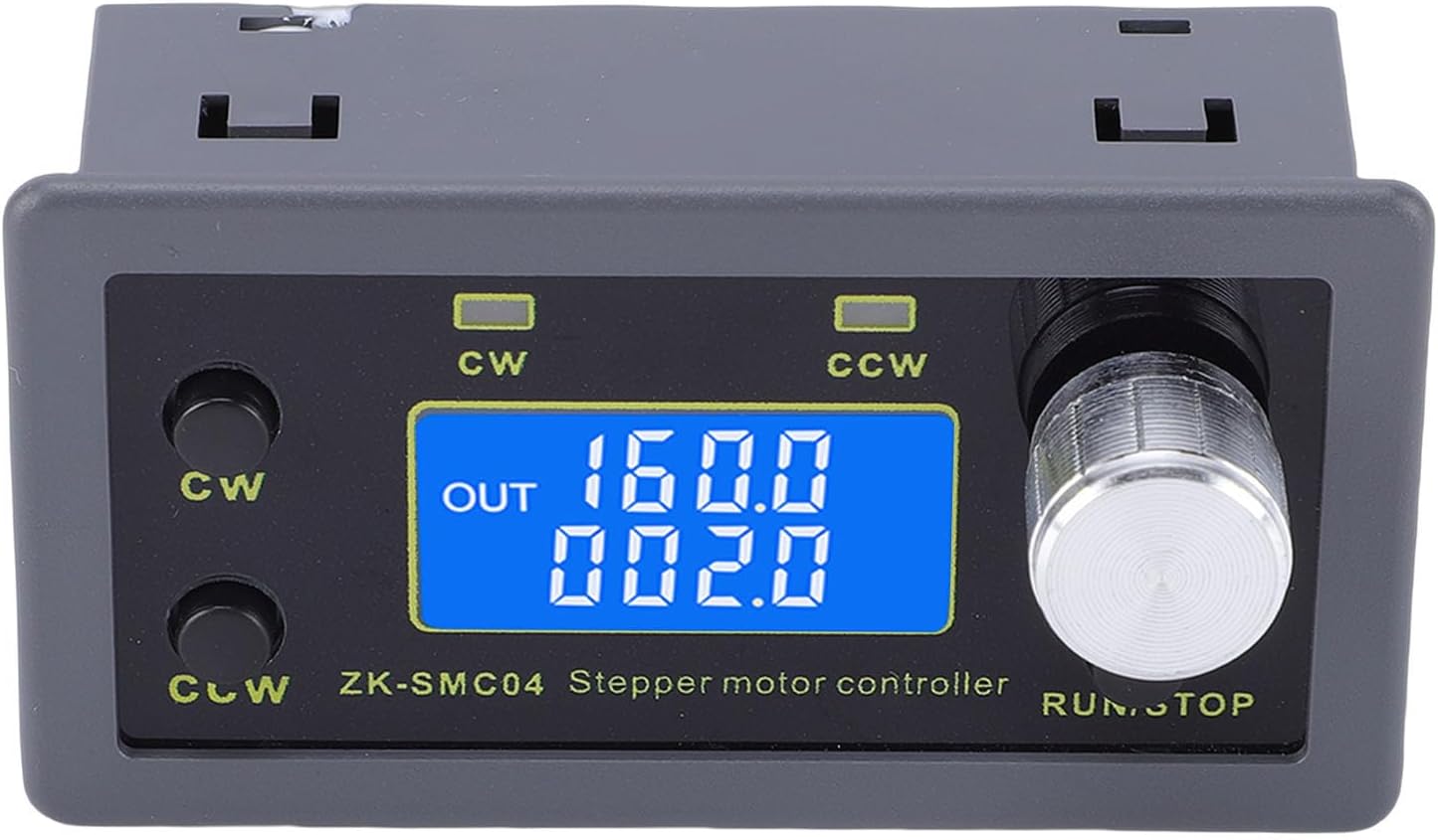 Cryfokt Stepper Motor Controller ,Driver ,for HD LCD Display, High Power Driver,Forward Reverse Rotation,15 Working Modes, Single Pole 2 Phase 4 Wire for 42 57 86 Motors
