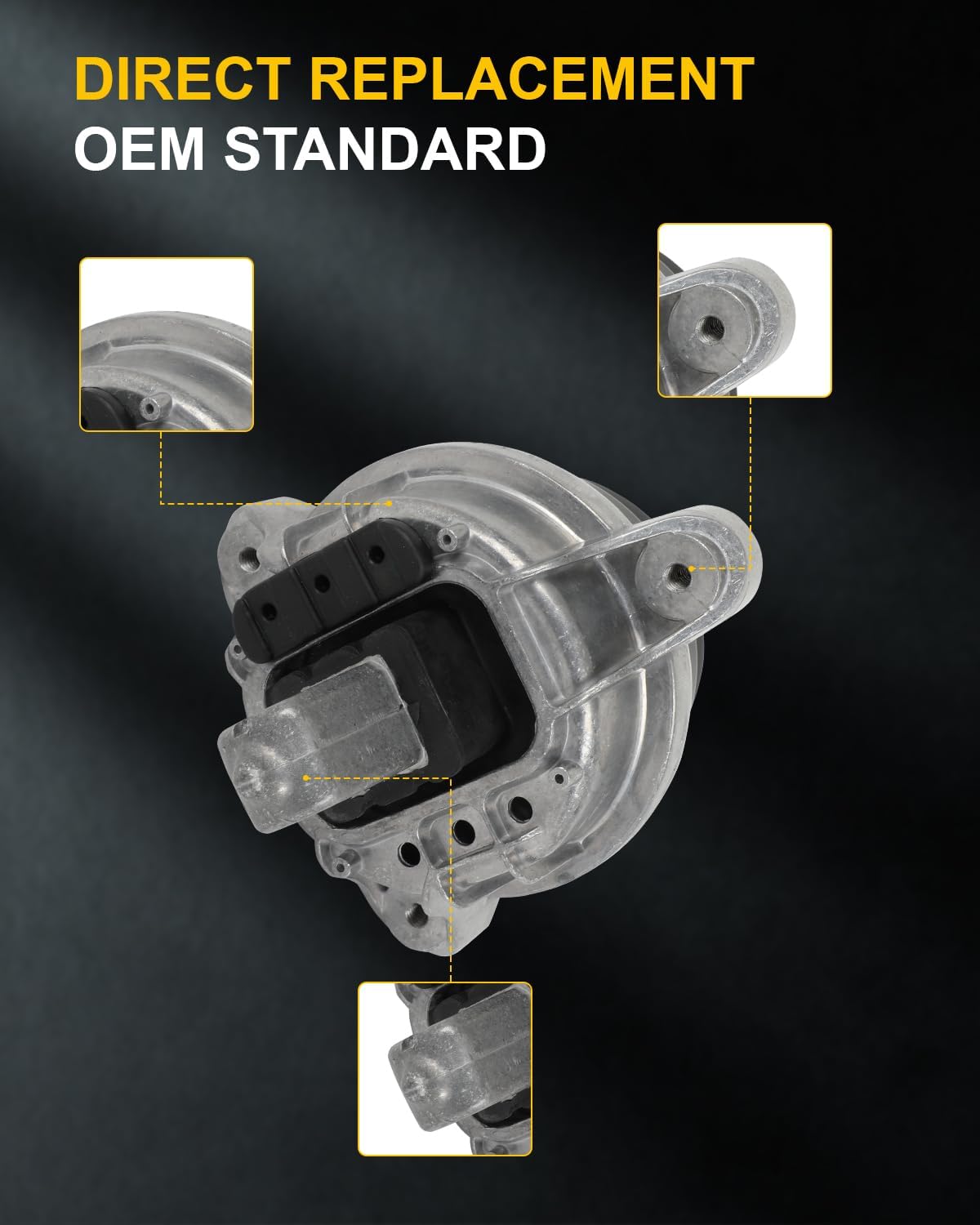 OCPTY 3PCS Engine Motor Mount Transmission Mount Set Compatible for BMW 535i 2011-2016 535i GT 640i 640i Gran Coupe 740I 740LI 740Li xDrive 3.0L, Automatic Transmission RWD # 22116777365
