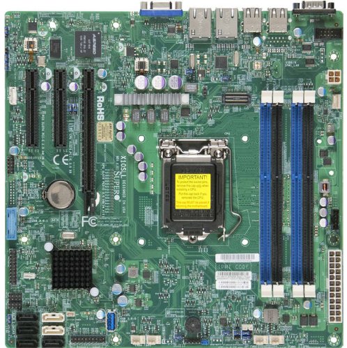 Supermicro X10SLL-F Xeon E3 LGA1150 DDR3 ECC C222 6SATA 3PCIE IPMI 2GBE mATX }U[{[h