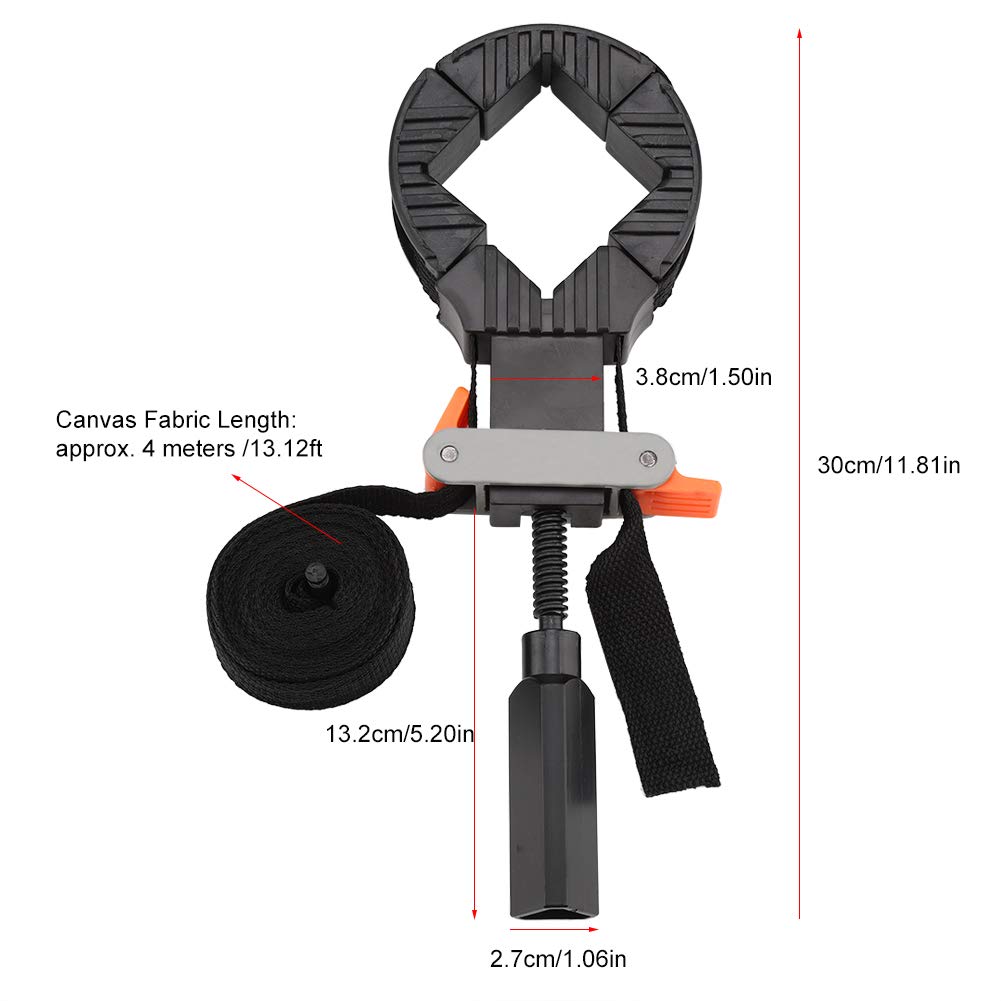 QANYEGN Fast Adjustment Band Strap, 4 Jaws Corner Clamp, Framers Tool Belt for Frame Woodworking Use.